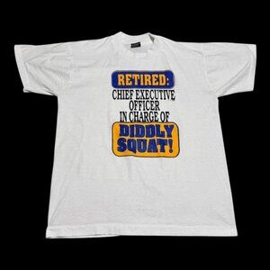 Vintage 1994 FOTL Retired Comedy Quote Funny Cotton Blend Shirt Adult Large‎